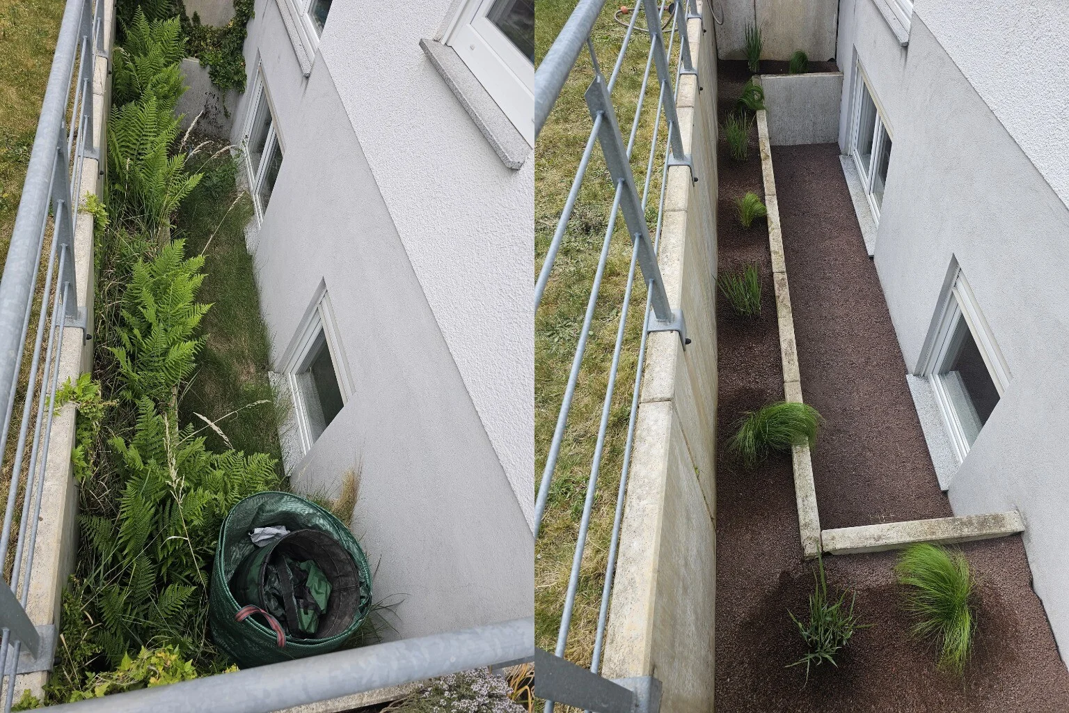 Beetrenovierung Vorher-Nachher